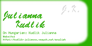 julianna kudlik business card